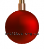 Clipart Christmas ball red