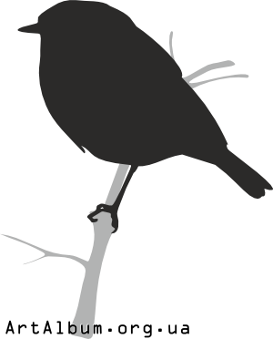 Clipart silhouette of bird