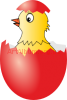 Clipart chicken in egg