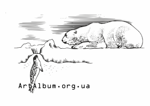 Кліпарт білий ведмідь