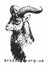 Клипарт баран горный закавказский (муфлон)