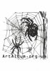 Clipart cross spider