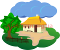 Clipart village homestead