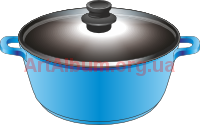 Clipart saucepan blue