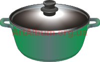 Clipart saucepan green