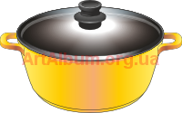 Clipart saucepan yellow