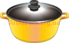 Clipart saucepan yellow