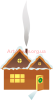 Clipart winter house