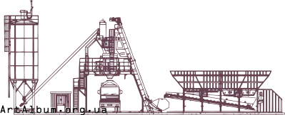 Clipart Concrete mixing plant