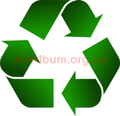 Clipart recycling sign