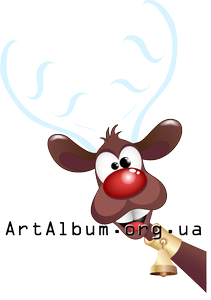 Clipart Christmas deer