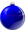 Clipart Christmas ball blue