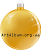 Clipart Christmas ball gold