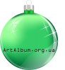 Clipart Christmas ball green