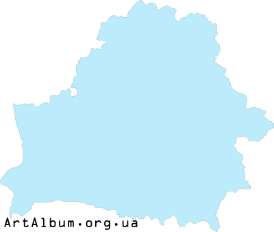 Clipart map of Belarus