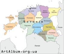 Кліпарт Естонія мапа українською