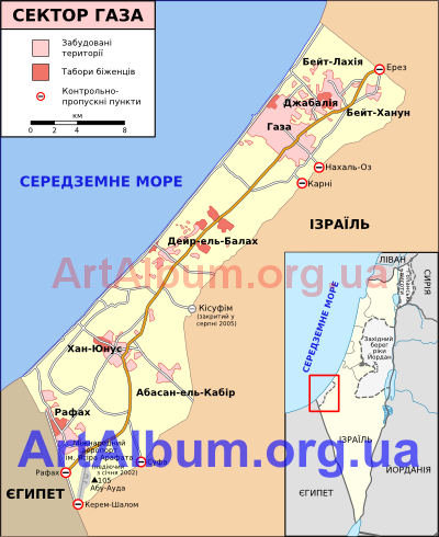 Кліпарт мапа сектора Гази