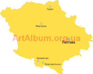 Clipart Poltava region map