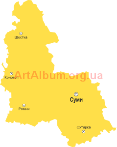 Clipart Sumy region map