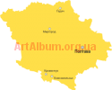 Кліпарт мапа Полтавської області