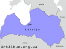 Clipart Latvia map in latvian