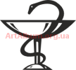 Кліпарт медичний знак чаша і змія