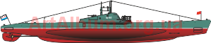 Кліпарт підводний човен Щ-402