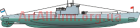 Clipart submarine Shch-216