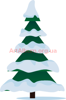 Clipart winter spruce