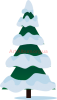 Clipart spruce under snow