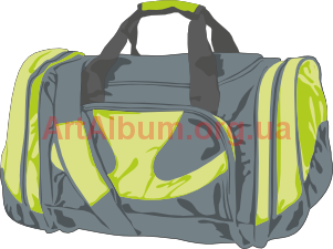 Clipart gray bag