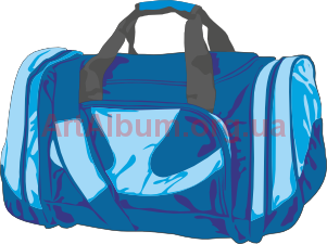 Кліпарт синя сумка