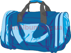 Clipart blue bag