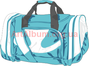 Clipart sky-blue bag