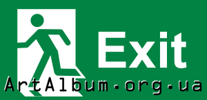 Clipart evacuation sign (exit)