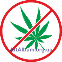 Clipart sign no cannabis