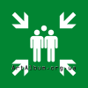 Clipart assembly point sign