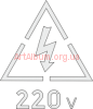 Clipart 220V stencil