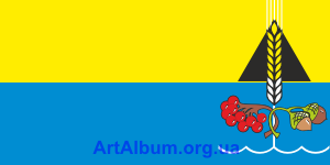 Clipart flag of Dmytrivka