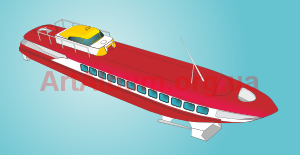 Clipart hydrofoil "Raketa"