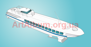 Clipart hydrofoil "Raketa"