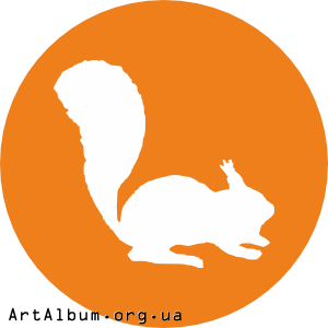 Clipart icon with squirrel