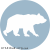 Clipart icon with bear