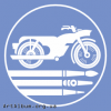 Клипарт иконка - мотоцикл